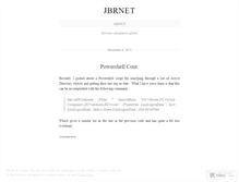 Tablet Screenshot of jbrnet.wordpress.com