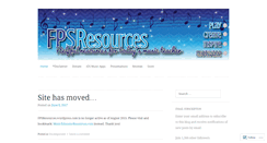 Desktop Screenshot of fpsresources.wordpress.com