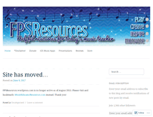 Tablet Screenshot of fpsresources.wordpress.com