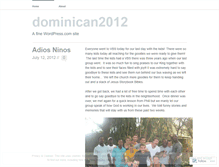 Tablet Screenshot of dominican2012.wordpress.com