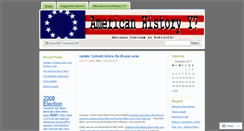 Desktop Screenshot of americanhistoryy.wordpress.com