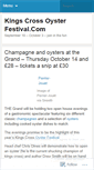 Mobile Screenshot of kingscrossoysterfestival.wordpress.com