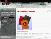 Tablet Screenshot of oatcity.wordpress.com