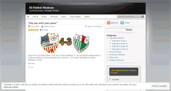 Desktop Screenshot of elfutbolmodesto.wordpress.com