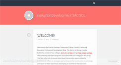 Desktop Screenshot of instructordevelopment.wordpress.com