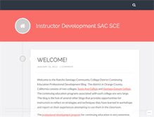 Tablet Screenshot of instructordevelopment.wordpress.com