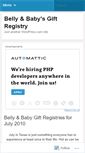 Mobile Screenshot of bellyandbaby.wordpress.com