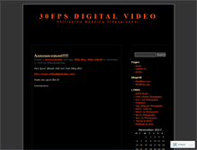 Tablet Screenshot of 30fpsdigitalvideo.wordpress.com