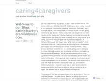 Tablet Screenshot of caring4caregivers.wordpress.com