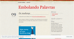 Desktop Screenshot of embolandopalavras.wordpress.com