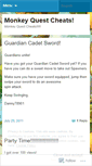 Mobile Screenshot of monkeyquestcheats.wordpress.com