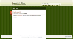 Desktop Screenshot of gambit7.wordpress.com