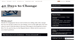 Desktop Screenshot of 40daystochange.wordpress.com