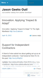 Mobile Screenshot of jasongeeksout.wordpress.com