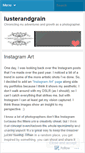 Mobile Screenshot of lusterandgrain.wordpress.com