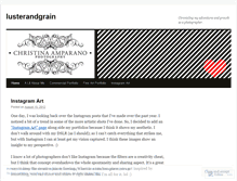 Tablet Screenshot of lusterandgrain.wordpress.com