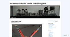Desktop Screenshot of anthropologylabtemple.wordpress.com