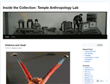 Tablet Screenshot of anthropologylabtemple.wordpress.com