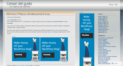Desktop Screenshot of corsaridelgusto.wordpress.com