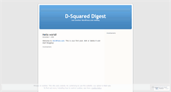 Desktop Screenshot of dsquareddigest.wordpress.com