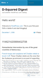Mobile Screenshot of dsquareddigest.wordpress.com