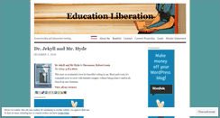 Desktop Screenshot of educationliberation.wordpress.com