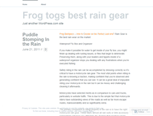 Tablet Screenshot of frogtogs61.wordpress.com