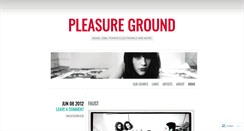 Desktop Screenshot of apleasureground.wordpress.com