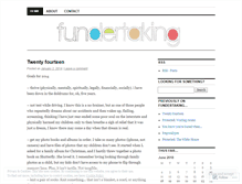 Tablet Screenshot of fundertaking.wordpress.com