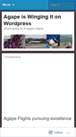 Mobile Screenshot of agapeflights.wordpress.com