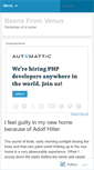 Mobile Screenshot of beansfromvenus.wordpress.com