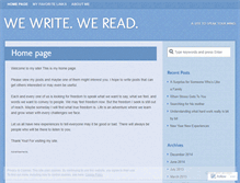 Tablet Screenshot of freewriter33.wordpress.com