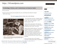 Tablet Screenshot of frrl.wordpress.com