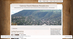 Desktop Screenshot of gatewayrwanda.wordpress.com