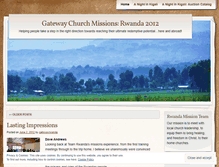 Tablet Screenshot of gatewayrwanda.wordpress.com