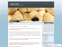 Tablet Screenshot of iwantacoach.wordpress.com