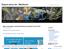 Tablet Screenshot of manikaran.wordpress.com