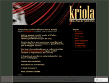 Tablet Screenshot of kriola.wordpress.com