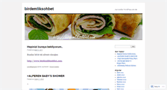 Desktop Screenshot of birdemliksohbet.wordpress.com