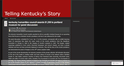 Desktop Screenshot of kentuckystory.wordpress.com