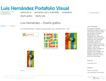 Tablet Screenshot of luishernandezportafolio.wordpress.com