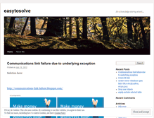 Tablet Screenshot of easytosolve.wordpress.com