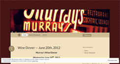 Desktop Screenshot of murraysrestaurant.wordpress.com