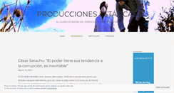 Desktop Screenshot of produccionesestaticas.wordpress.com