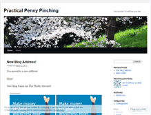 Tablet Screenshot of practicalpennypinching.wordpress.com