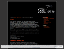 Tablet Screenshot of gaiateatro.wordpress.com