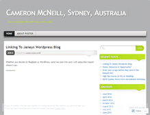 Tablet Screenshot of cameronmcneill.wordpress.com