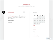 Tablet Screenshot of alapeckuz1347.wordpress.com