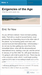 Mobile Screenshot of exigencies.wordpress.com