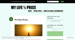 Desktop Screenshot of mylifehalfprice.wordpress.com